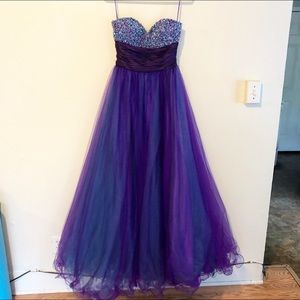 BG Haute Strapless Formal Gown